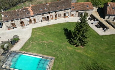 9 Bedroom(s) - 8 Bathroom(s) - 402,932m² land for sale in Haute-Vienne, Limousin, France - FrenchPropertyPortal.com Stunning estate comprising 4 houses, including one to be completed, along with outbuildings on 40 hectares of land bordering the river. for sale for 795,000€ in Haute-Vienne, Limousin