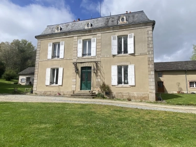 Set in private grounds is this former masters house with two large  gites plus a pool for sale for 495,000€ in Haute-Vienne, Limousin