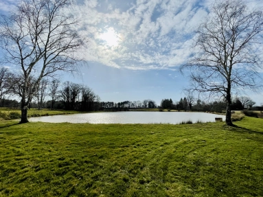 LEISURE PLOT OF APPROX 7,34 ACRES CROSSED BY A STREAM WITH A LAKE OF 7395 SQM for sale for 33,000&euro; in Charente, Poitou-Charentes